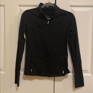 Black Athletic Zip-Up